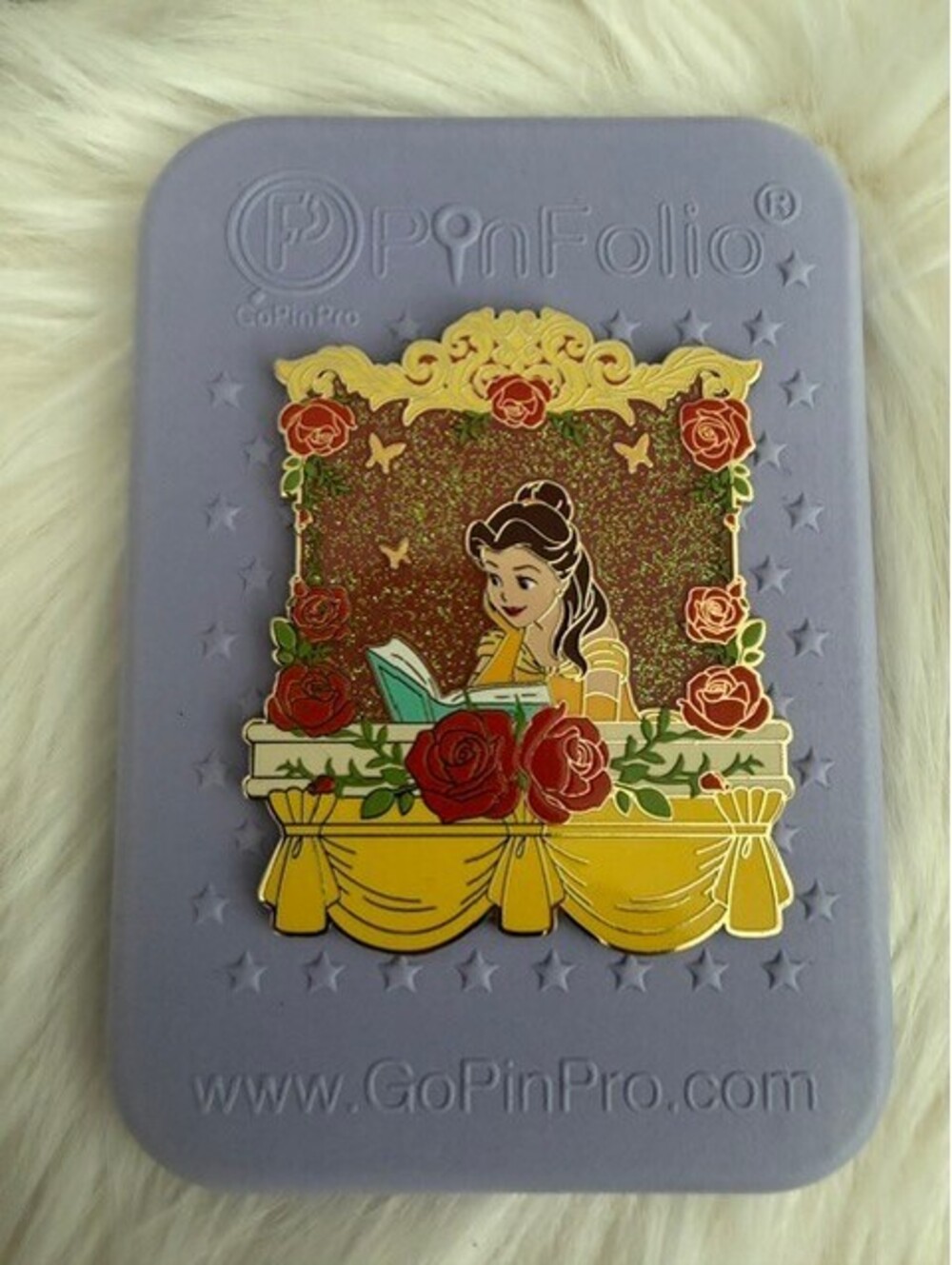 BELLE PALM PRINCESS BALCONY DISNEY PIN LE 250